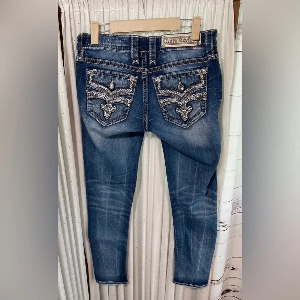 👖Rock Revival Size 26 Celinda Skinny Ankle Med Wash Jeans - Picture 4 of 16